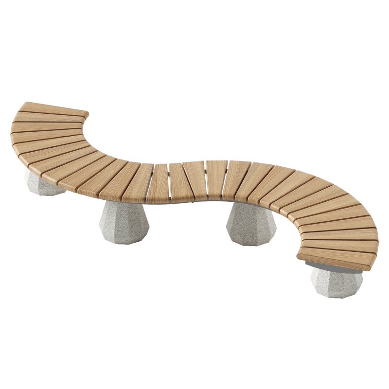 CONCRETE MODULAR BENCH 156 Image 3