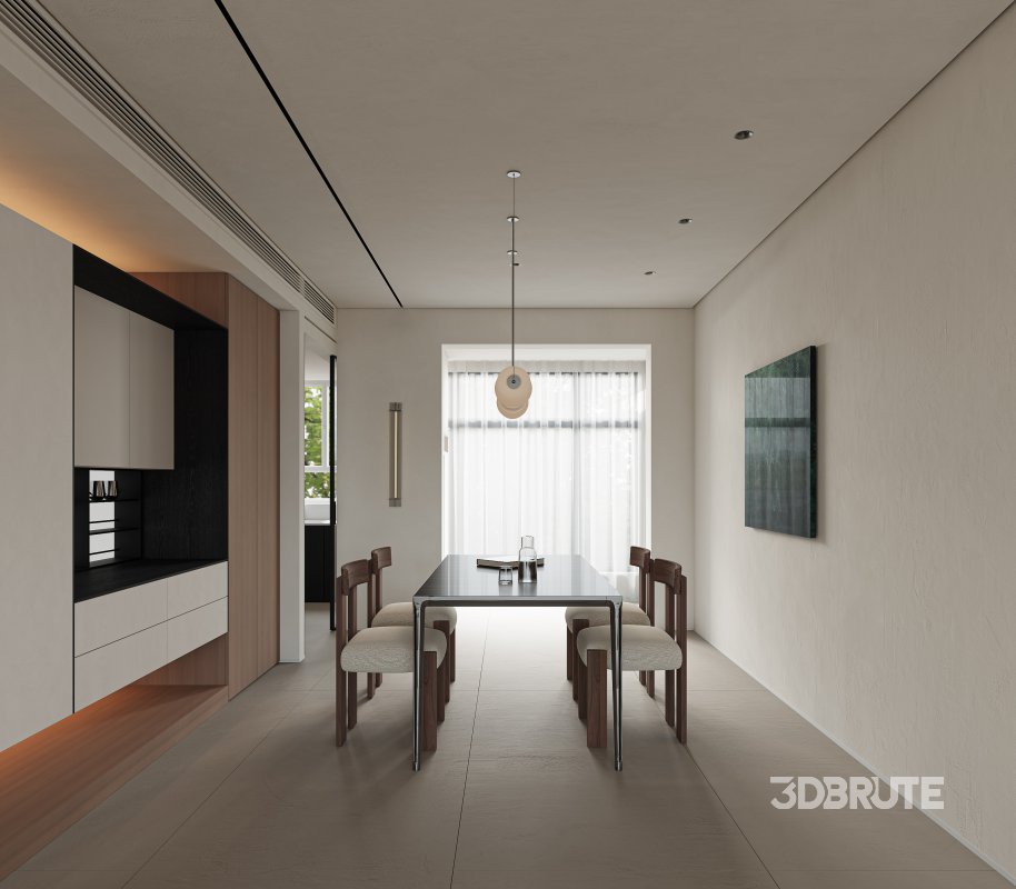 Modern living and dining room Image 2