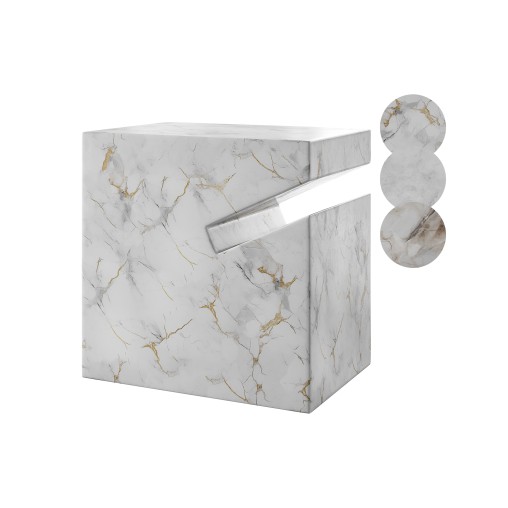 Natural side table marble