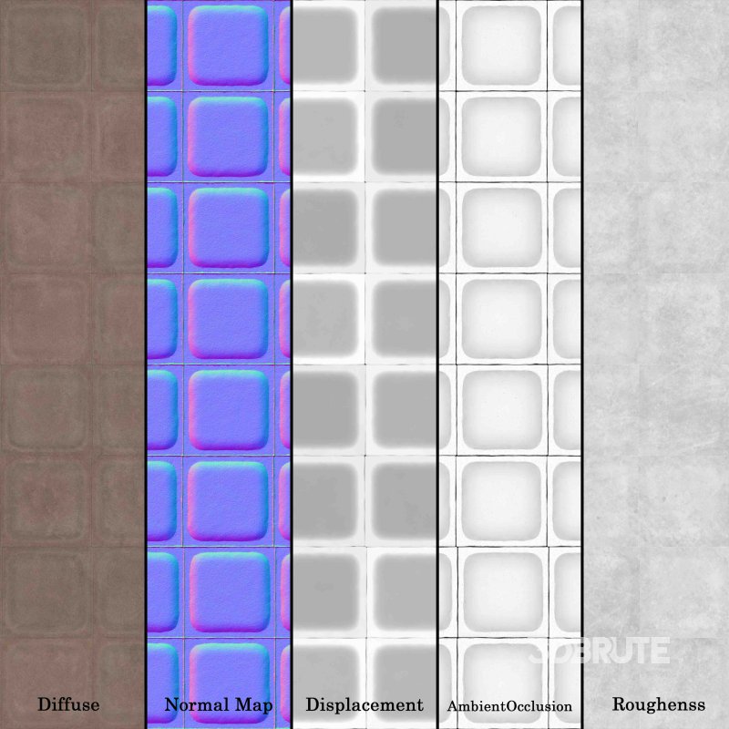 Tile Void Fornace Brion 02 (Seamless) Image 5