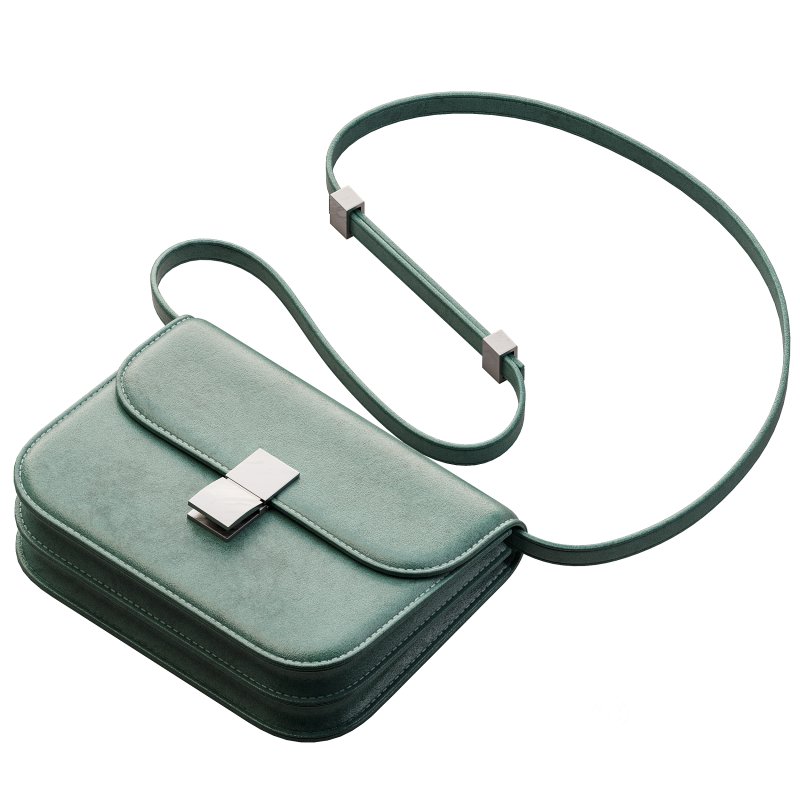 Brown Flap Genuine Leather Square Shoulder Message Bag Image 8