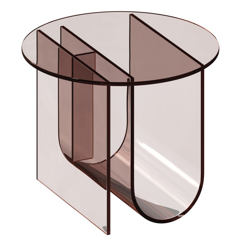 Living Room Acrylic Side Table Image 5