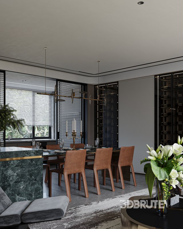 Modern living and dining room Image 10