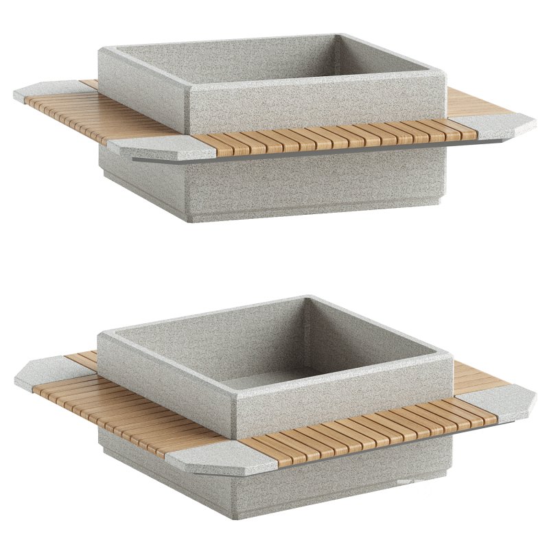 SQUARE PLANTER BENCH 213 Image 1