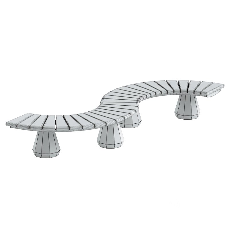 CONCRETE MODULAR BENCH 156 Image 4