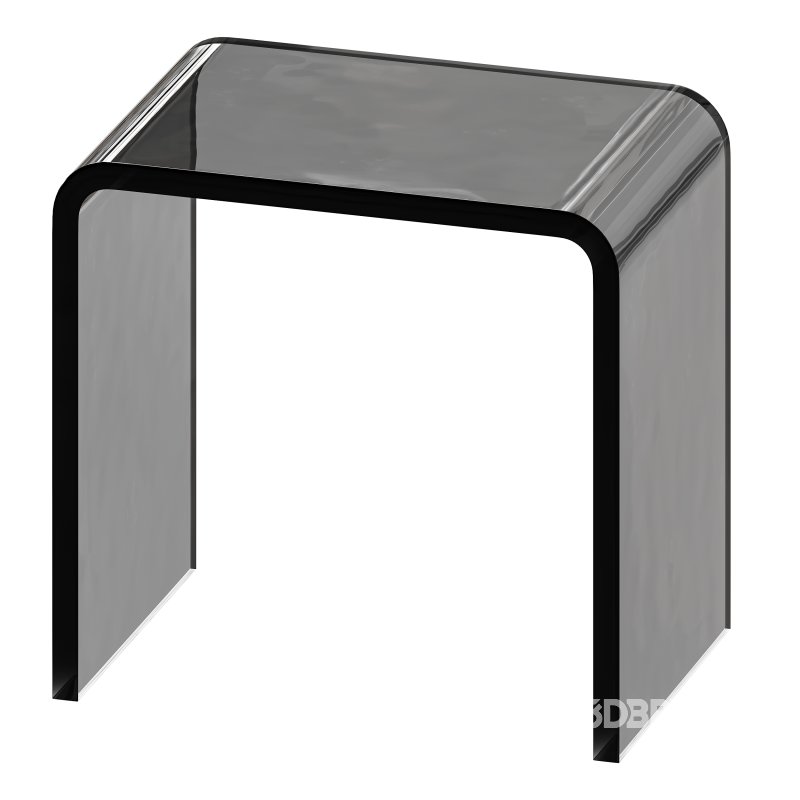 Minimalist Acrylic Side Table – Ottoman Image 12