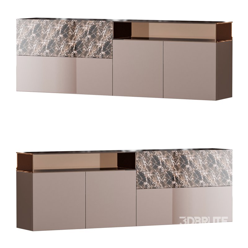 36e8 Glass Sideboard 05 Image 2