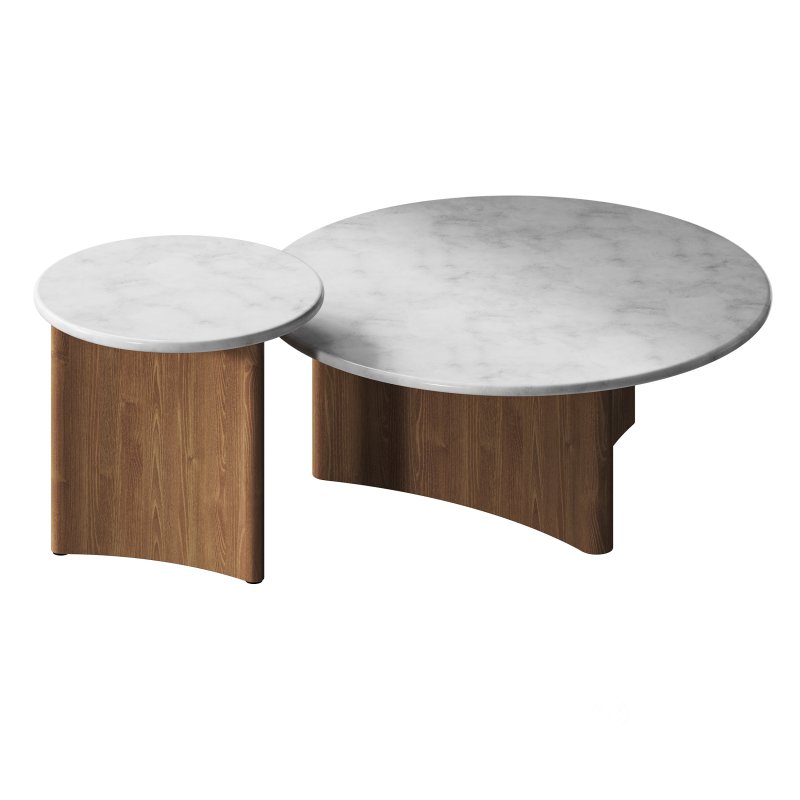 Zafar Nested Marble Coffee Table Image 6