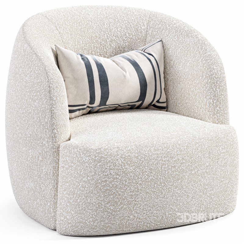 Boucle Armchair Pacific By Loft Concept Image 2