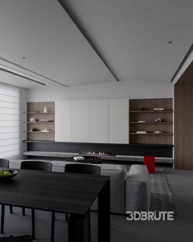 Modern living and dining room Image 3