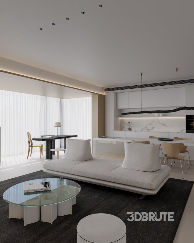 Modern living room dining room Image 5