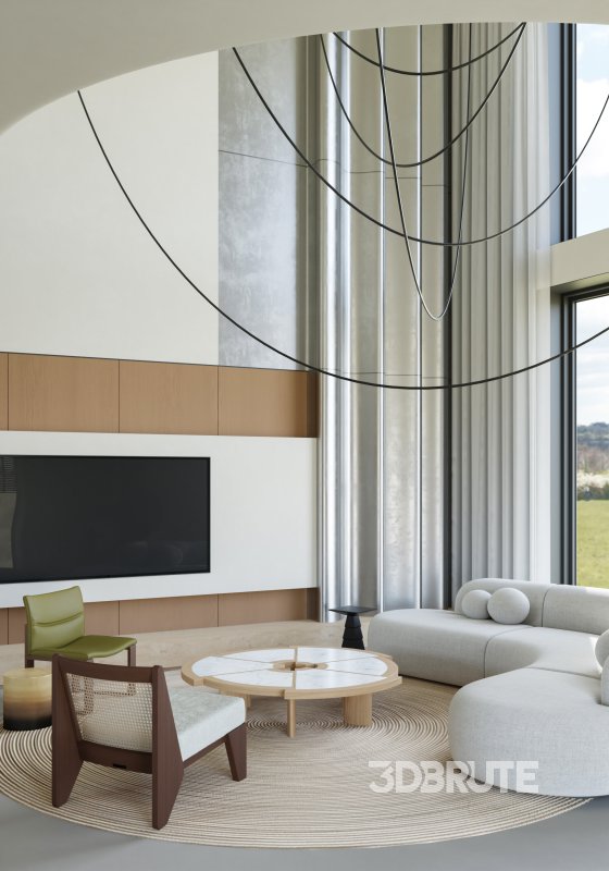 Villa living room and dining room Image 7