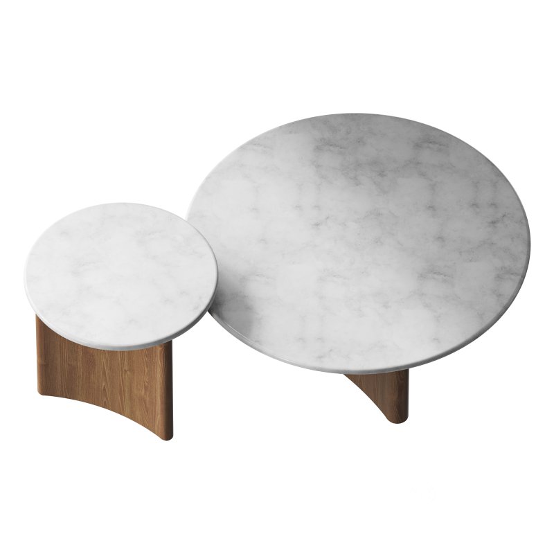 Zafar Nested Marble Coffee Table Image 7