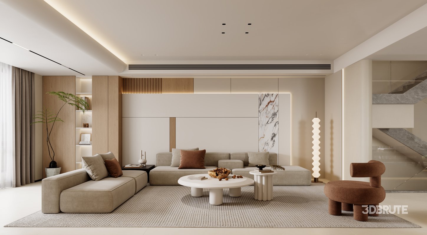 Modern living and dining room Image 4