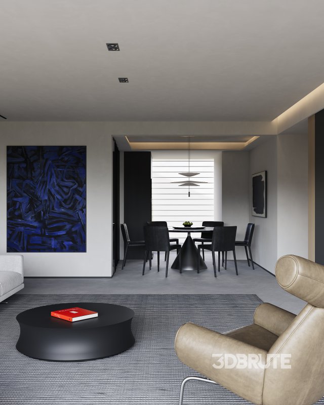 Modern living and dining room Image 7