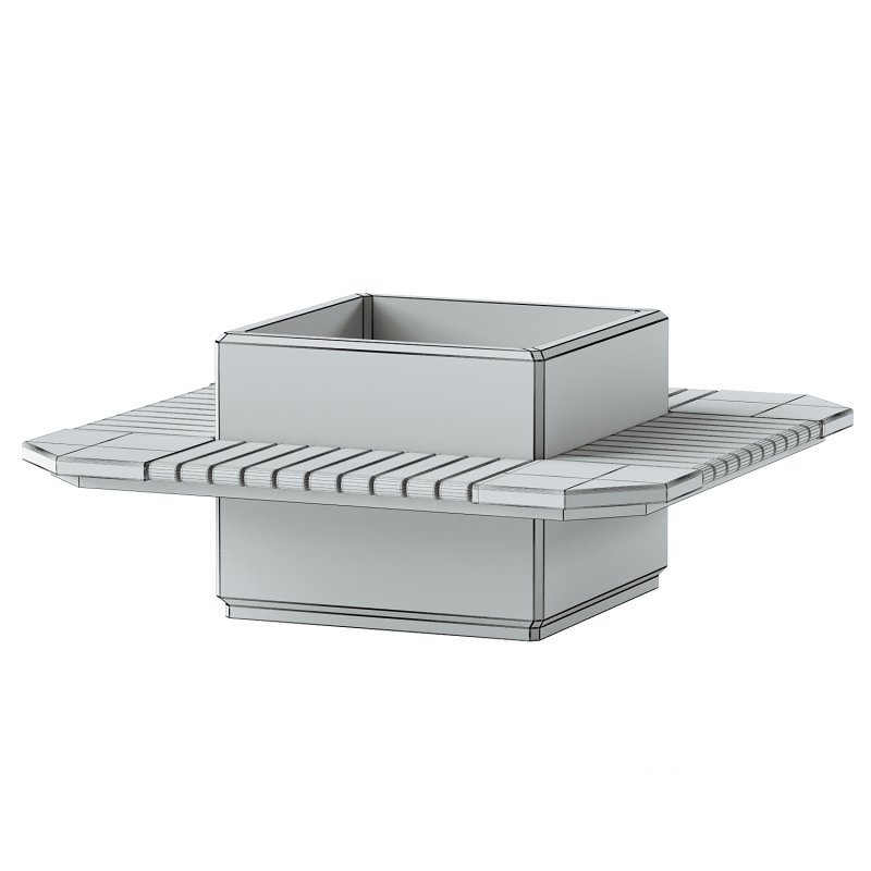 SQUARE PLANTER BENCH 227 Image 4