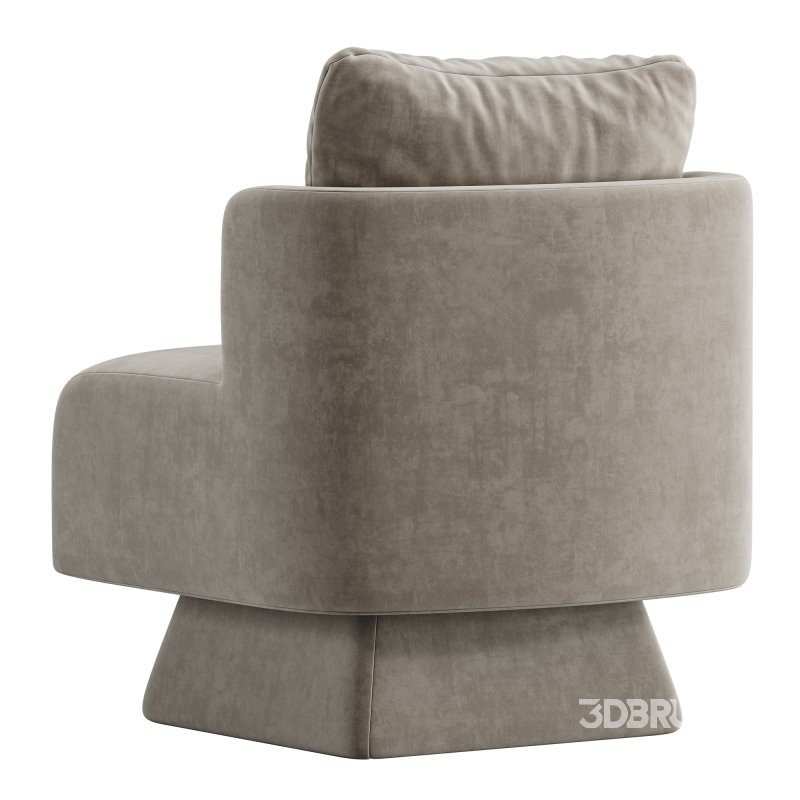 Hesta Slipcovered Swivel Barrel Chair Image 7
