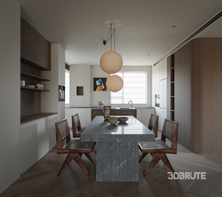 Modern living and dining room Image 4