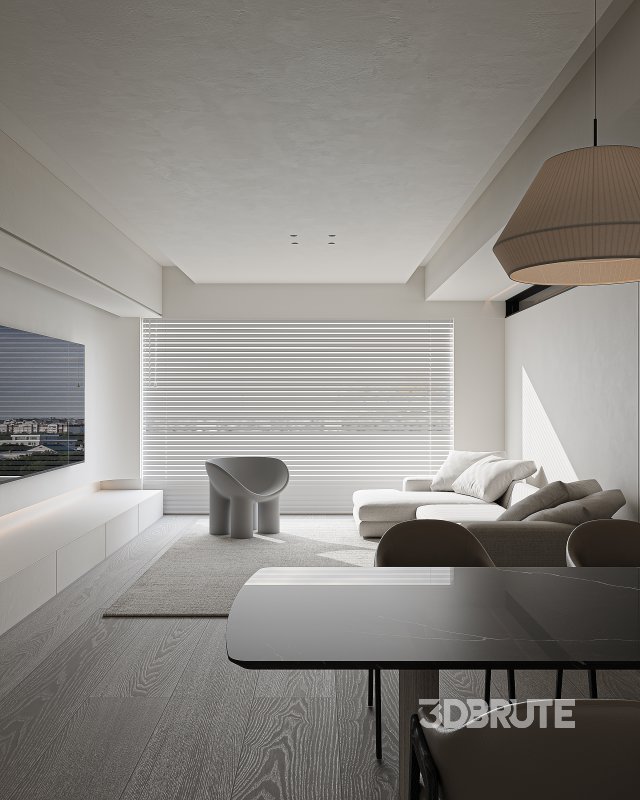 Modern living and dining room Image 8