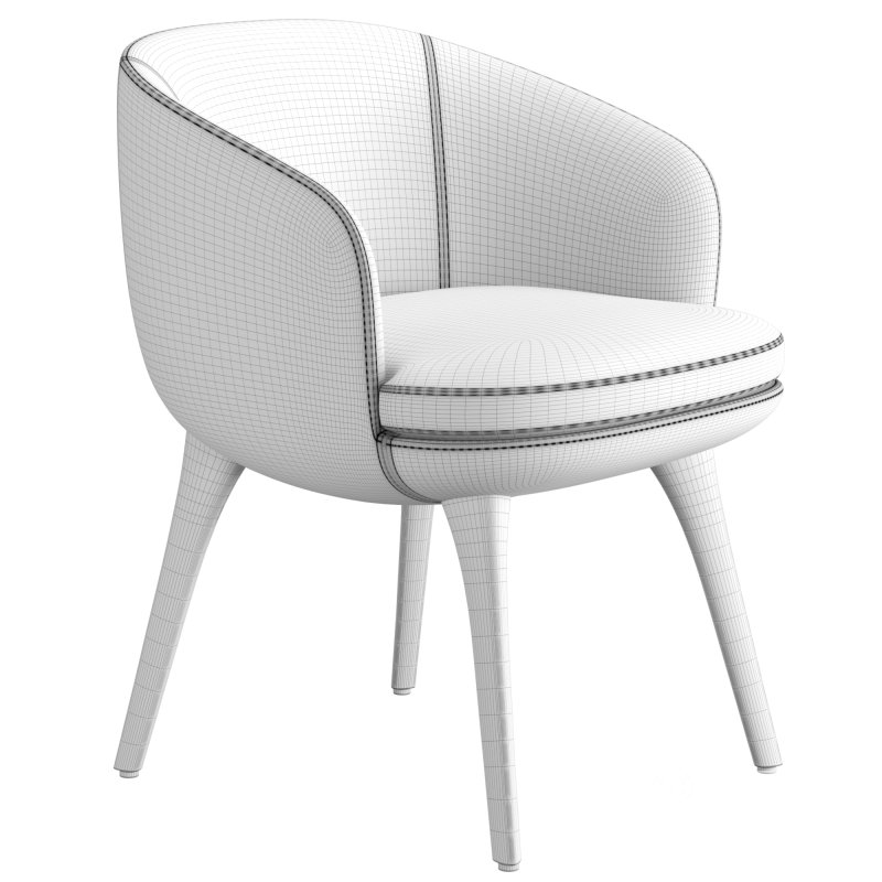 Minotti Raphael Dining Little Armchair Image 5