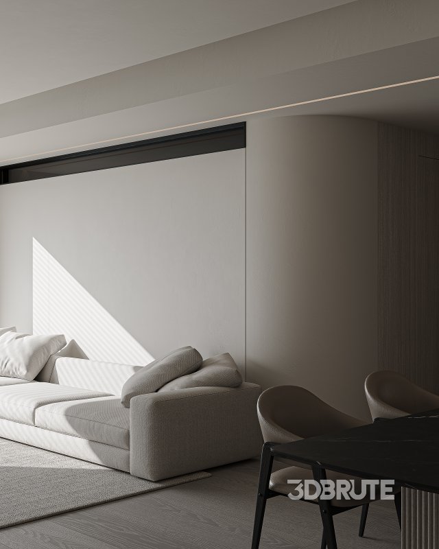 Modern living and dining room Image 7