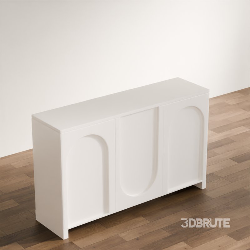 Modern Sculptural Console Table Image 3