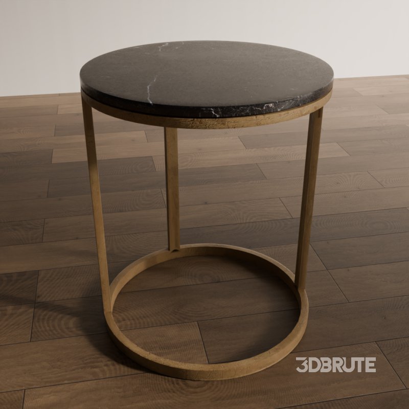 Round Marble Top Side Table Image 5