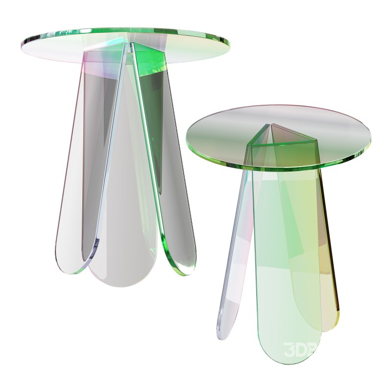 Iridescent Acrylic Side Table Image 10