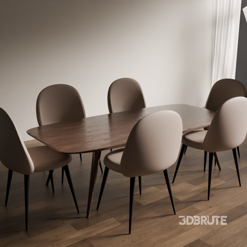 Modern Dining Table Set Image 5
