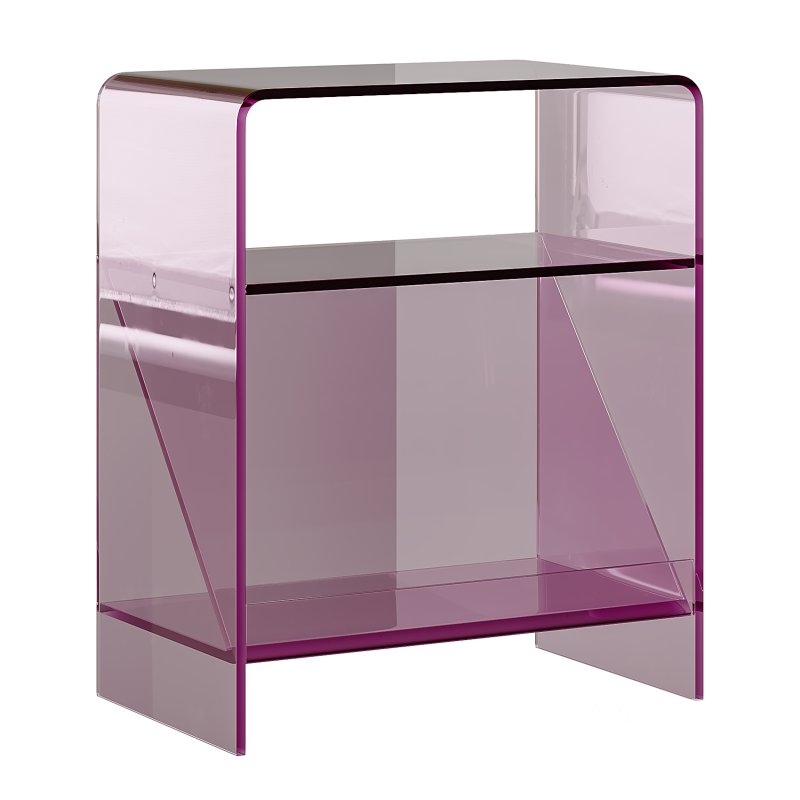 Acrylic Minimalist Transparent Side Table Image 2