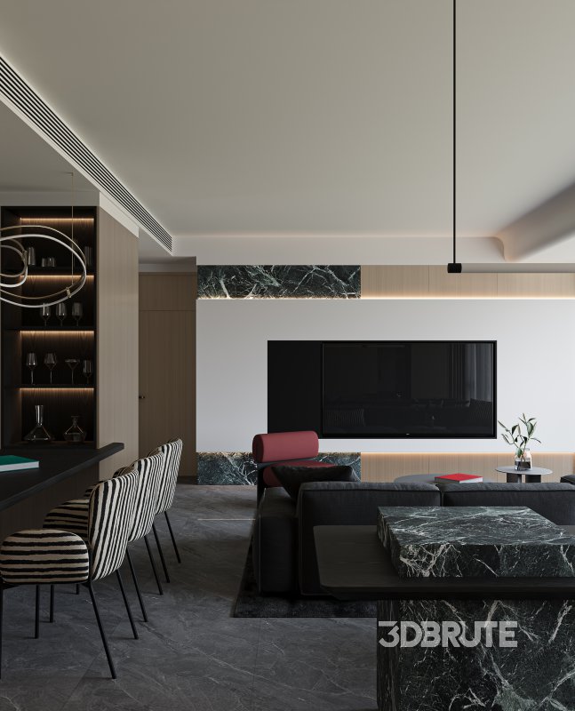 Modern living and dining room Image 10