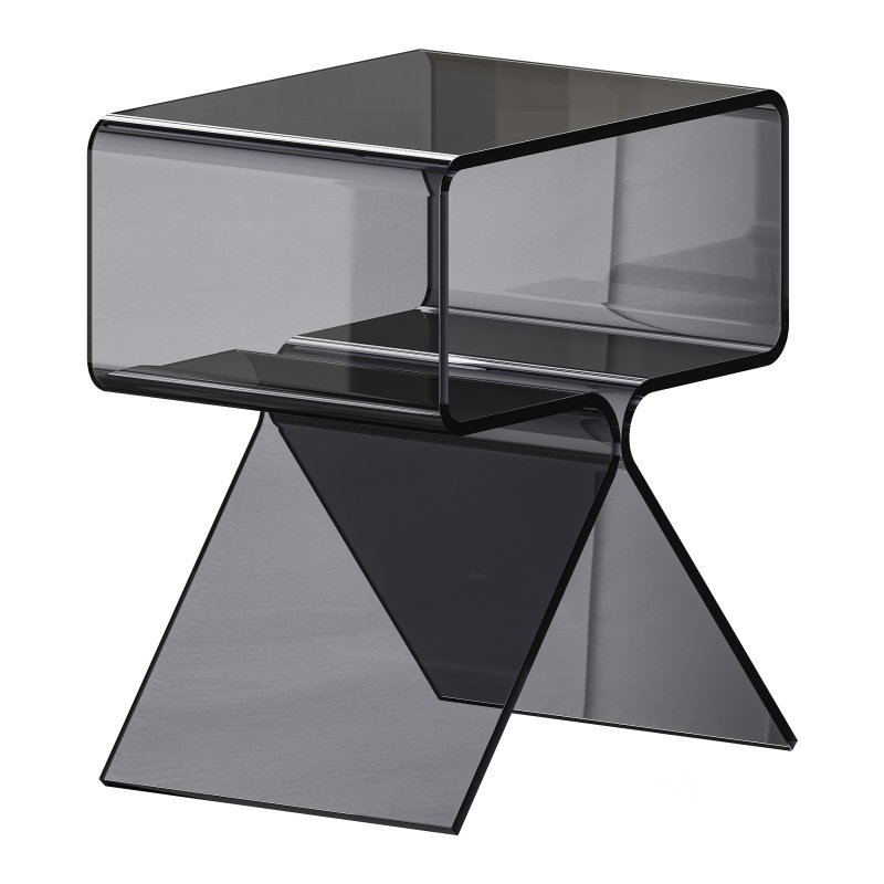 Acrylic Side Table – 3 Color Options Image 3