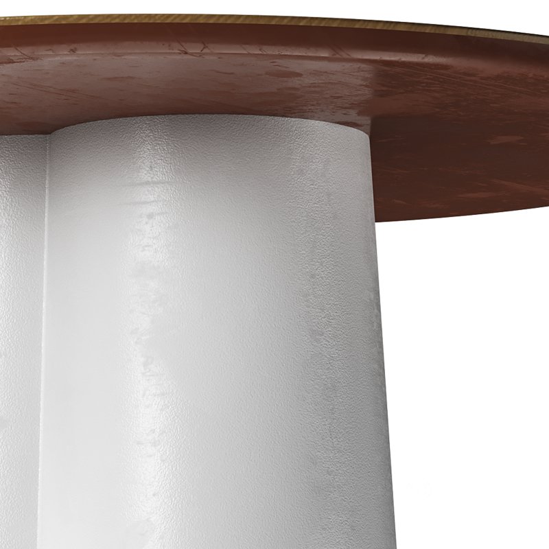 Polly Round Natural Coffee Table – White Image 11