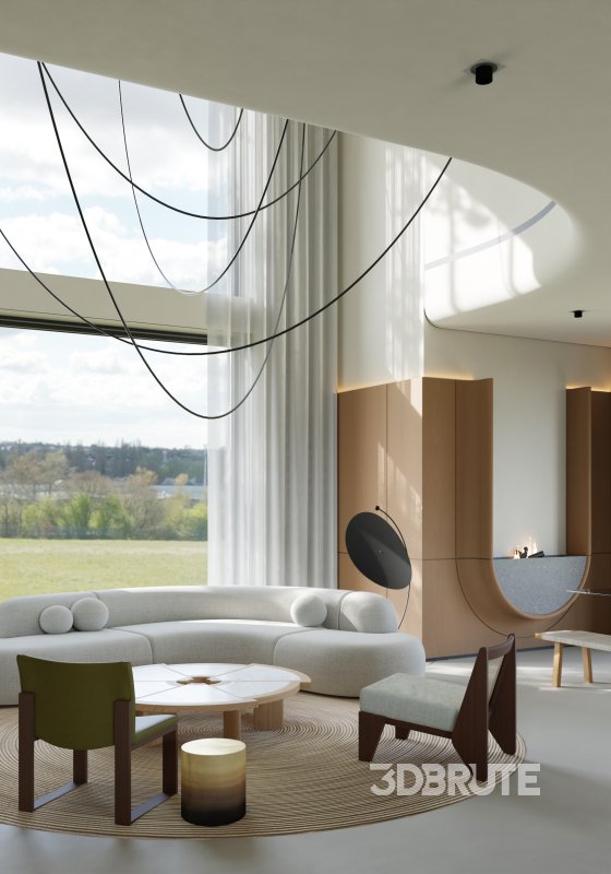 Villa living room and dining room Image 9