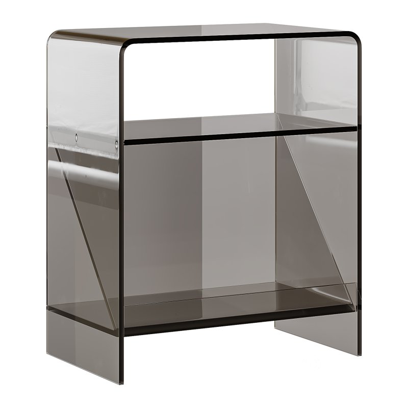 Acrylic Minimalist Transparent Side Table Image 3