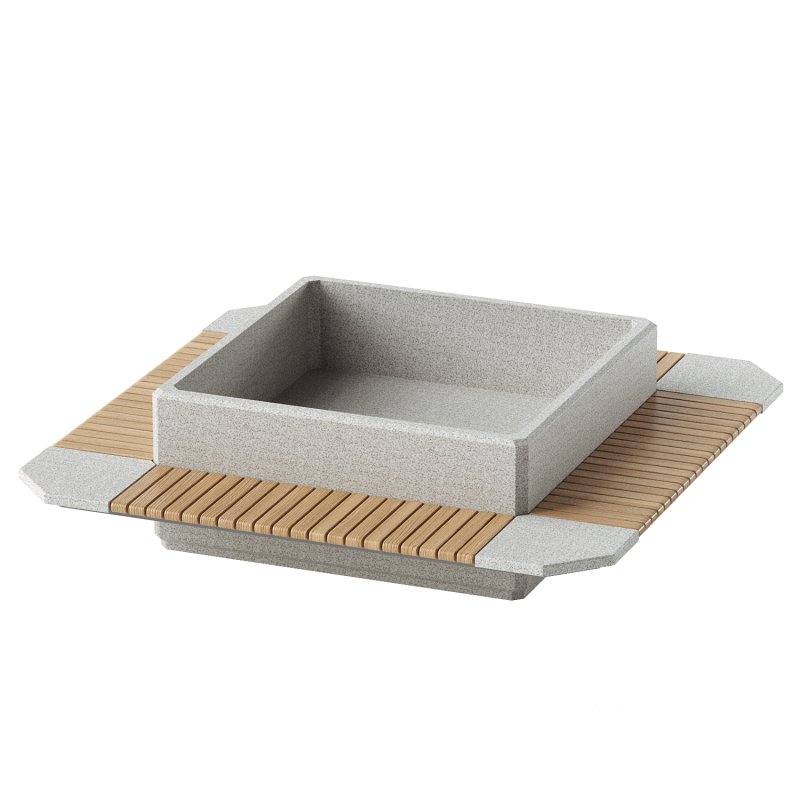 SQUARE PLANTER BENCH 297 Image 3