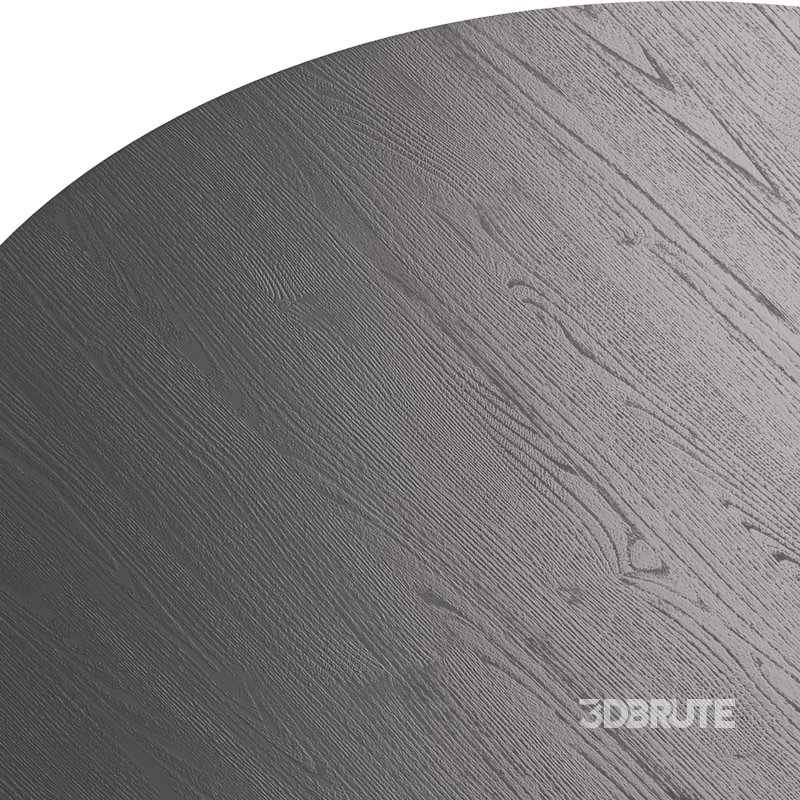 Damian Wooden Round Coffee Table – Black Image 12