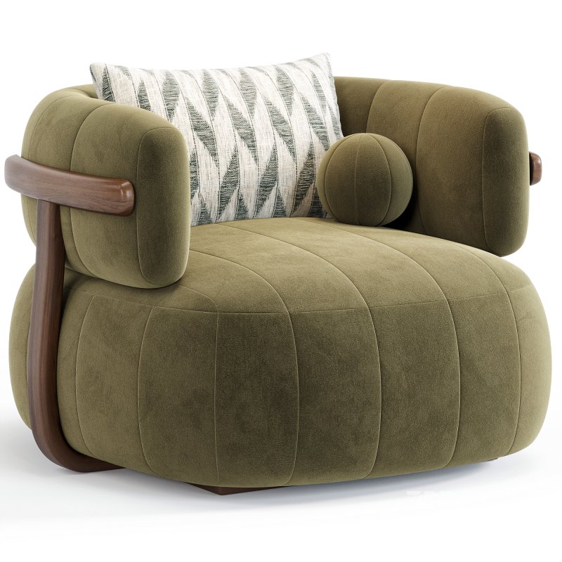 Doss Swivel Armchair By High Fashion Home Image 3