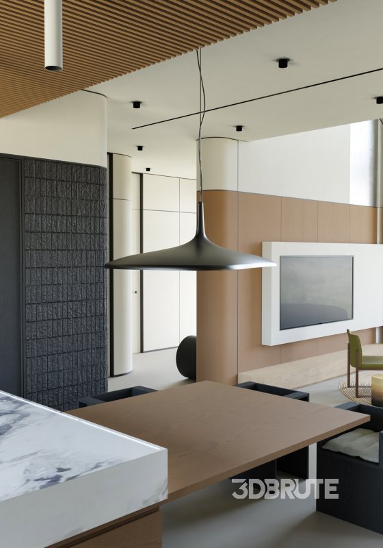 Villa living room and dining room Image 5