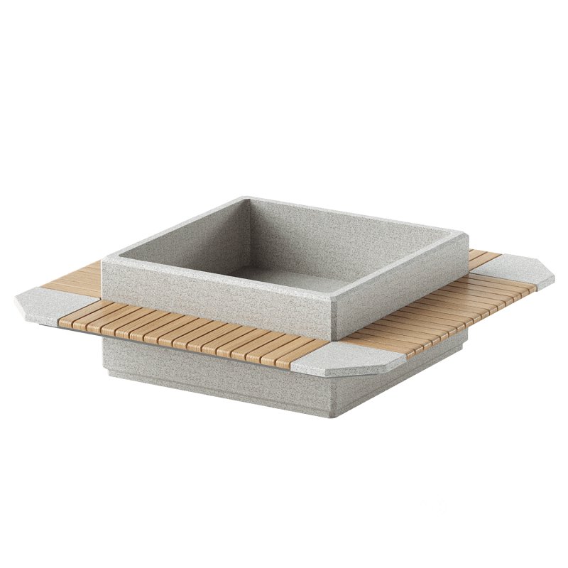 SQUARE PLANTER BENCH 93 Image 2