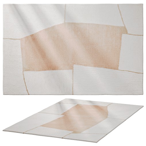 Torn Shape Wool Rug