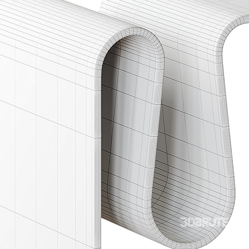 Curvy Side Table – Acrylic Image 15