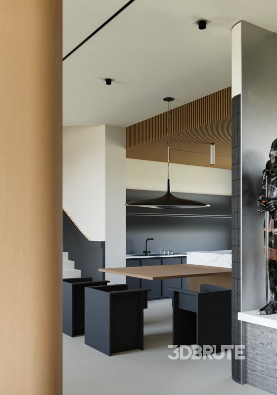 Villa living room and dining room Image 8