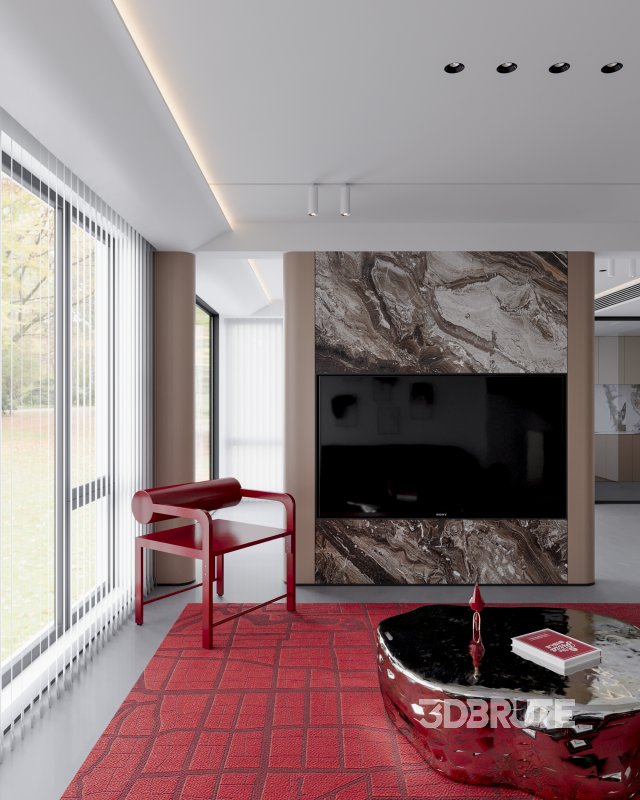 Modern living and dining room Image 2