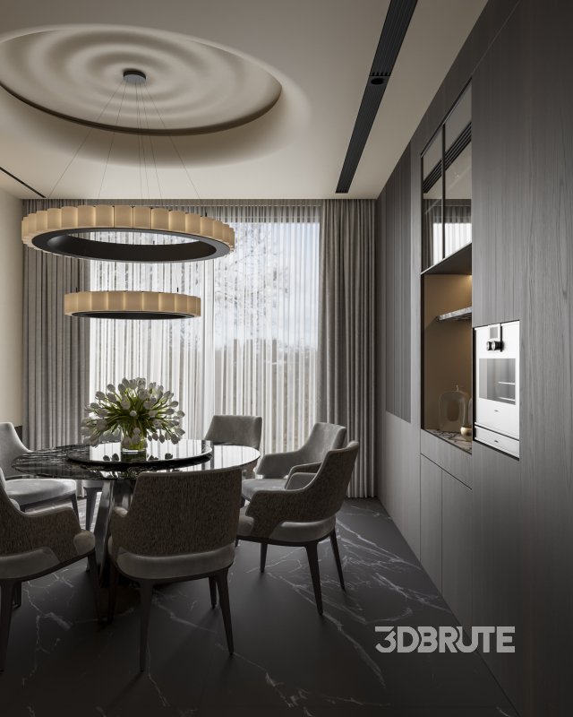 Modern living and dining room Image 3