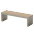 Alania Concrete and Teak Bench - Thumbnail 4
