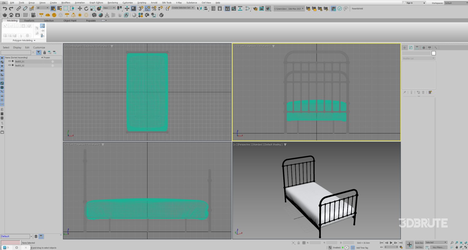 Black Metal Bed Image 14