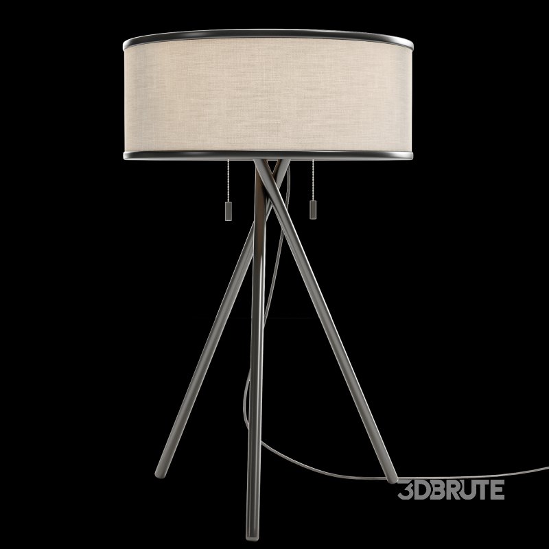 Bushwick 25 inch 60.00 watt Black Table Lamp Portable Light Image 4