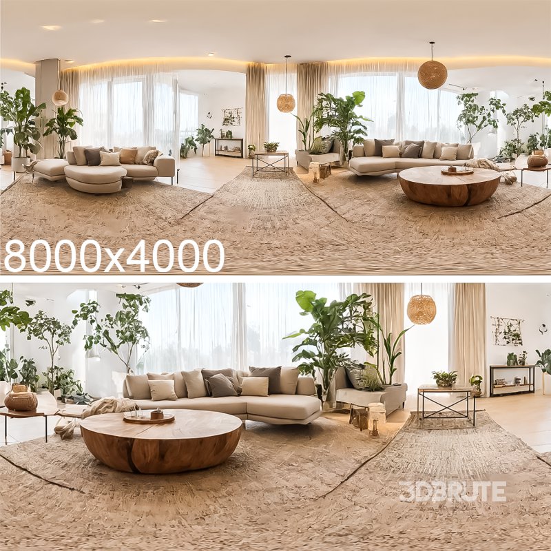 Living Room HDRI Image 1