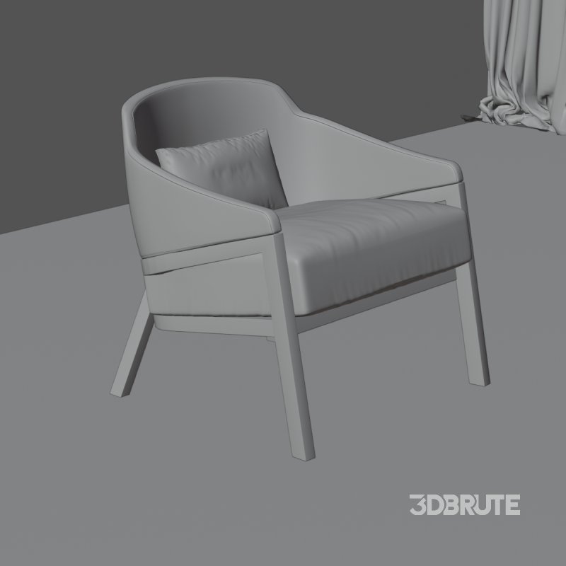 Contemporary Fabric Armchair Image 4